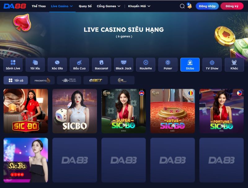 Mẹo chơi trò chơi Casino DA88 để kiếm tiền thật